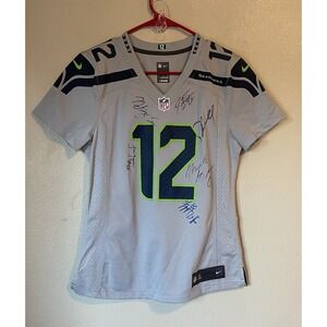 NIKE NFL Seahawks Fanatic 12, Small Jersey Signed Pete Carroll/others,‎  S306